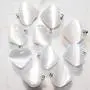 Zenergy Gems Charged Natural Himalayan Gemstone Crystal Puffy Heart Pendant Necklace + 20'' Silver Chain + Selenite Charging Heart [Included]