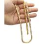 Starryinter 14K Gold Plated Iced Out Tennis Chain Mens Hip Hop Necklace with Size and Color Selectable-DL223