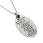 Joyful Sentiments Inspirational Jewelry Stainless Steel What Cancer Cannot Do Oval Pendant Necklace