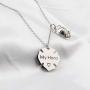 FUSTMW Firefighter Gift Keychain Necklace Matching Set Fireman Jewelry Gift for Firefighter Wife, Girlfriend, Mom, Daughter May God Protect You from Harm