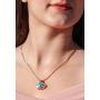 KESHMARK 14k Gold Plated/Silver Tone Love Heart Pendant Necklaces with Swarovski Crystal Gemstone Charms Jewelry Gifts for Women Mom/Wife/Sister/Best Friend. 17”+3”