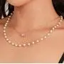 Blufly Layered Crystal Pendant Necklace Gold Imitation Pearl Boho Necklace Chain Druse Choker Necklace Jewelry for Women and Girls Blufly Layered Crystal Pendant Necklace Gold Imitation Pearl Boho Necklace Chain Druse Choker Necklace Jewelry for Women and Girls