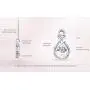 Dancing Diamond''Forever Love'' Two-Hearts Pendant Necklace in 925 Sterling Silver by Parade of Jewels (1/4 ct.tw.), 18'' Dancing Diamond''Forever Love'' Two-Hearts Pendant Necklace in 925 Sterling Silver by Parade of Jewels (1/4 ct.tw.), 18''