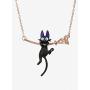 Studio Ghibli Kikis Delivery Service Jiji Hanging on Broom Necklace