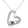 POPLYKE Sterling Silver Cardinal/Ladybug/Penguin/Panda/Sloth/Frog/Elephant Necklace for Women Girls