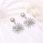 ONLYJUMP Fashion Sun Star Earrings Set for Women Girls Unique Bohemian Vintage Sumflower Shape Pearl Dangle Drop Statement Ear Jewellery