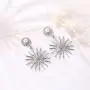 ONLYJUMP Fashion Sun Star Earrings Set for Women Girls Unique Bohemian Vintage Sumflower Shape Pearl Dangle Drop Statement Ear Jewellery