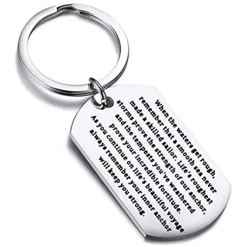 FUSTMW Inspirational Keychain Encouragement Gift Graduation Gift Motivating Jewelry Gift for Him Her Life’s Roughest Storms Prove The Strength of Our Anchors FUSTMW Inspirational Keychain Encouragement Gift Graduation Gift Motivating Jewelry Gift for Him Her Life’s Roughest Storms Prove The Strength of Our Anchors