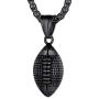 Richsteel Mens Womens Football/Basketball/Soccer/Fitness Dumbbell/Gloves Necklace 22 Chain Stainless Steel Hip Hop Jewelry Sports Fan Gift Customizable Service