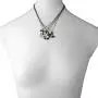 LUX ACCESSORIES Burnish Silver Always Together Puzzle Best Friends BFF Necklace