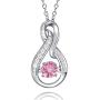 Caperci Sterling Silver Diamond Accent Layered Infinity Pendant Necklace - Best Christmas Jewelry Gifts for Women