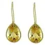Carillon Stunning Citrine Natural Gemstone Pear Shape Drop Dangle Engagement Earrings 925 Sterling Silver Jewelry | Yellow Gold Plated Carillon Stunning Citrine Natural Gemstone Pear Shape Drop Dangle Engagement Earrings 925 Sterling Silver Jewelry | Yellow Gold Plated