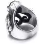 Elfasio Stainless Steel Octopus Ring for Men Tentacles Retro Gothic Punk Style Jewelry Silver Black Vintage Rings,Size 8-13