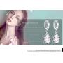 Moonlight Opal Tears Drop Silver-plated Hypoallergenic Ear Jewelry Earrings,Fashion Drop Earrings for Women Girls Gift Collection