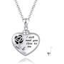 Cremation Jewelry Heart Urn Necklace for Ashes Keepsake w/Filler Kit Sterling Silver Memorial Locket Rose Flower Urn Pendant Necklace