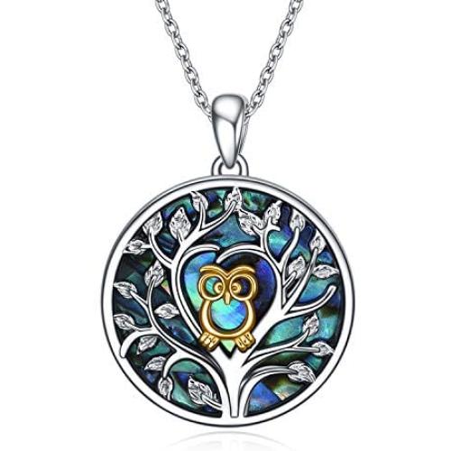 Tree of Life Necklace 925 Sterling Silver Tree Jewelry for Women