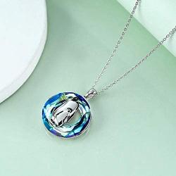 ONEFINITY Penguin Gifts 925 Sterling Silver Penguin Necklace Crystal Penguin Pendant Jewelry for Women