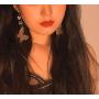 Bohemian Gold Butterfly Dangle Drop Earrings for Women Girls Fashion Hollow Big Size Earrings Jewelry