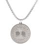VASSAGO Stainless Steel Celtic Yggdrasil Tree of Life 24 Runes Pendant Necklace Round Charms Amulet Nordic Viking Jewelry for Men and Women