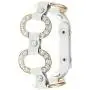 Angela Dot Limited Edition Handmade Oval Encrusted Placed Station Stones Leather Wrap Bracelet For Easter Day, 5 Colors Available