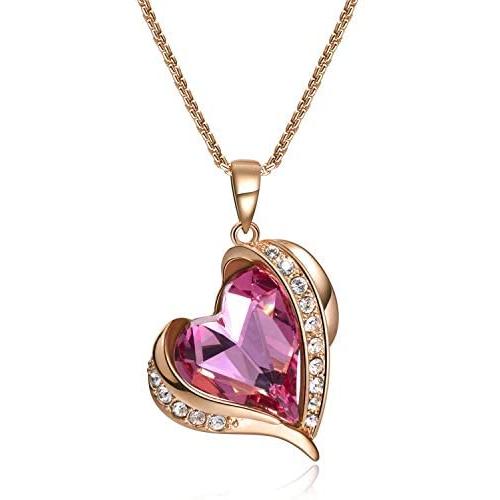 Meow Star Crystal Necklace for Women Healing Crystal Heart Necklace Crystal Jewelry for Gifts for Party/Anniversary Day/Birthday