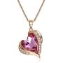 Meow Star Crystal Necklace for Women Healing Crystal Heart Necklace Crystal Jewelry for Gifts for Party/Anniversary Day/Birthday