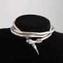 KUIYAI Flexible Bendable Snake Necklace Wrap Bangle Twistable Snake Jewelry