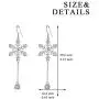 Sterling Silver Snowflake Earrings for Women Teens, Winter Dangle Earrings Snowflake Jewelry Gifts for Her