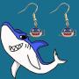 MAOFAED Shark Jewelry Shark Earrings Shark Lover Gift Earrings Shark Teeth Dangle Earrings Beach Jewelry Marine protection Gift Beach Lover Gift