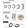Men Feather Hoop Earrings Tassel Dangle Chain Punk Ear Studs Stainless Steel Silver Piercing Jewelry Men Feather Hoop Earrings Tassel Dangle Chain Punk Ear Studs Stainless Steel Silver Piercing Jewelry