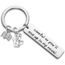 Gzrlyf Writer Bracelet Author Bracelet Writer Gift Novelist Gift Careful Or Youll End Up in My Novel Jewelry Writing Gift Author Jewelry