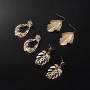 6 Pairs Assorted Dangling Gold metal Earrings Jewelry Best Gift for Women and Girls(Factory direct sales)