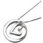 S925 Sterling Silver Always My Sister Forever My Friend Love Heart Pendant Necklace Bff Gift for Women Teen Girls