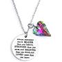 Inspirational Quote Pendant Necklace for Women & Girls with Crystal from Swarovski