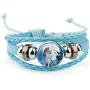 GOOEY Adjustable Wolf Braided Leather Bracelet - Cute Bangle Bracelets for Women, The Pretty Gifts for Women