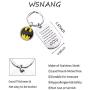 WSNANG Batman Movie Inspired Gifts DC Superhero Gifts Dark Knight Batman Keychain Batman Fans Fandom Jewelry