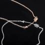 Lazycat Name Bar 18K Plated Bar Necklace,Engravable Name or Blessings Necklace