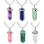 6 Facet Natural Prism Stone Rose Quartz Pendant Necklace Adjustable Hexagonal Crystal Pointed Wire Wrapped Healing Necklace for Men Women Girl Boy Geometric Jewelry Gift 6-7Pcs 6 Facet Natural Prism Stone Rose Quartz Pendant Necklace Adjustable Hexagonal Crystal Pointed Wire Wrapped Healing Necklace for Men Women Girl Boy Geometric Jewelry Gift 6-7Pcs