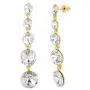 CATHERINE MALANDRINO Graduated Round Rhinestone Drop Dangle Earrings for Women CATHERINE MALANDRINO Graduated Round Rhinestone Drop Dangle Earrings for Women