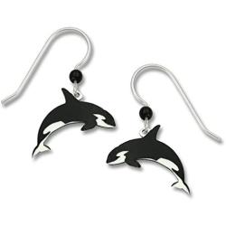 Orca Killer Whale Black & White Earrings Made in the USA by Sienna Sky 1456