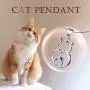 Sterling Silver Cute Cat Lover Gift Cat Pendant Necklace for Women Teen Girls, 18 Inches
