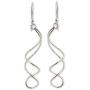 NOVICA .925 Sterling Silver Swirl Dangle Earrings, Gentle Sigh