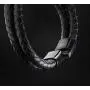 SERASAR | Premium Genuine Leather Bracelet for Men in Black | Magnetic Stainless Steel Clasp in Black, Silver and Gold | Exclusive Jewellery Box | Great Gift Idea SERASAR | Premium Genuine Leather Bracelet for Men in Black | Magnetic Stainless Steel Clasp in Black, Silver and Gold | Exclusive Jewellery Box | Great Gift Idea