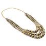 Zephyrr Tibetan Long Strand Necklace Gold Tone Casual Daily Wear Statement Jewelry For Women JAN-1870