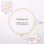 PEARLADA 18K Gold Satellite Chain Choker for Women Minimalist Beaded Chain Layering Necklace Handmade Adjustable Jewelry for Ladies Tiny Dew Drops Necklaces