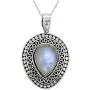YoTreasure 1.73'' Moonstone Solid 925 Sterling Silver Chain Pendant Jewelry YoTreasure 1.73'' Moonstone Solid 925 Sterling Silver Chain Pendant Jewelry