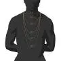 Life Time NECKLACE 4mm Gold herringbone Chain necklace for men women LIFETIME REPLACEMENT