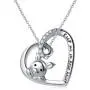 925 Sterling Silver Cute Pig Pendant Necklace Earrings Ring Bracelet for Women Teen Girls Jewelry Birthday Gift