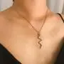 Gold Snake Necklace Serpent Pendant Necklace For Women Gothic Vintage Animal Jewelry (gold) Gold Snake Necklace Serpent Pendant Necklace For Women Gothic Vintage Animal Jewelry (gold)