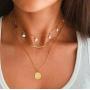 YANCHUN Star Choker Necklace Gold Star Necklace for Women Dainty Layer Necklaces for Teen Girls Gift